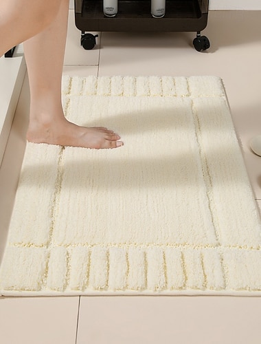  Dicke, rutschfeste, saugfähige und schnelltrocknende Badematte für Dusche, WC und Eingangsbereich