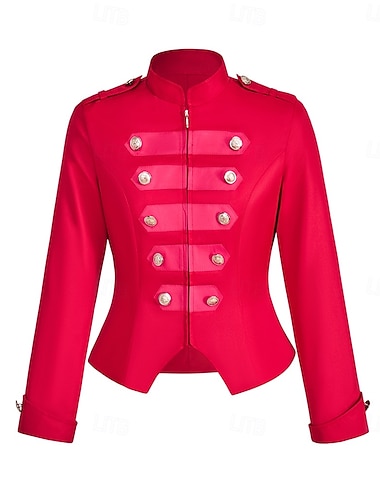  Rétro Vintage Rococo Manteau Bal Masqué Veste de cirque Manches longues Prince Aristocrate Déguisement Femmes Carnaval Mascarade Événement / Fête Adulte Manteau Automne & Hiver