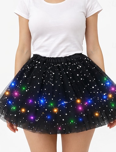  Jupe à cerceaux Tutu Sous jupe Rétro Vintage Années 1980 Adulte Femmes Mascarade Mardi Gras Bal de promo Tenue de soirée Enterrement de Vie de Jeune Fille Se déguiser