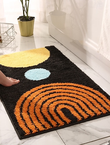  Minimalistische, strapazierfähige Eingangsmatte aus robustem, saugfähigem und rutschfestem Material für Badezimmer und Schlafzimmer