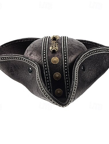  Retro / vintage 1600-talet Cosplay-kostym Hattar Pirat Maskeradkläder Unisex Halloween Karnival Maskerad Halloween Renässansmässan Ren Faire Vuxen Hatt Alla årstider