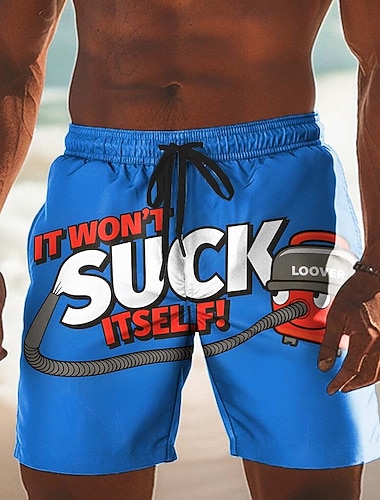  Voor heren dier Kip Grappig jargon Lange zwembroeken Zwemshorts Boardshorts Medium Taille Grappig Casual Strandvakantie Zijzakken Mesh voering Elastische tailleband met trekkoord Ontwerper Kleding