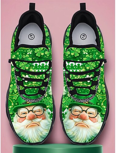  Herren Lässig Stoff Bequem Rutschfest Atmungsaktiv Schnürung Grün Sommer Frühling Herbst