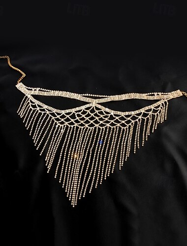  Samba Accessories Sprankelende Rhinestone Masker - Kristal Draping Gezichtsluier Performance Kostuum