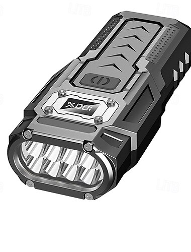  Vysoce svítilnová cob LED s dobíjecí baterií 1200 mAh, magnetickou powerbankou, digitálním displejem baterie, multirežimovým osvětlením s klipem, ABS konstrukce pro kempování, turistiku a cestování.