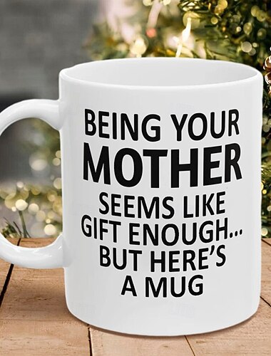  Sendo Sua Mãe Caneca Engraçada de 11oz Caneca de Café de Férias da Mãe Presente de Natal Hilário Presente de Aniversário Familiar Bebidas Sazonais