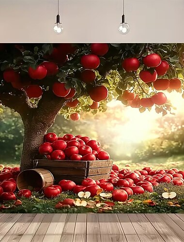  Alla hjärtans dag gobeläng Banderoller Filt Apple söt stil Romantisk 3D Fest Vardagsrum Bakgrundsfotografering Frieri-dekoration Heminredning