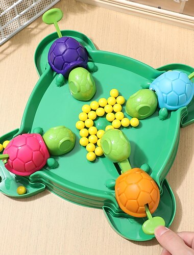 gioco da tavolo della tartaruga affamata, gioco in scatola della tartaruga affamata, gioco da tavolo della tartaruga che mangia fagioli, giocattolo per feste e feste in famiglia, 2-4 giocatori (108