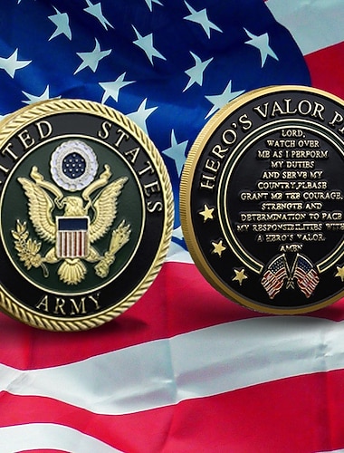 U.S. Army minnemynt – 250-årsjubileum utfordringsmynt amerikansk ørn militær samleobjekt dobbeltsidig metall suvenir veteraner patriotisk gave semikvadransjubileum