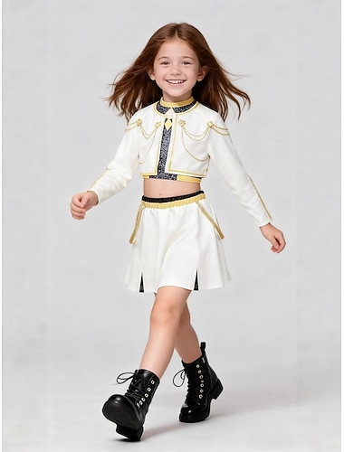  Inspirert av koreansk idol Popstjerne Kostume Fancy dress Virtuelt idol for Jente Barn Halloween Karneval Ytelse Comic Con Anime-messe