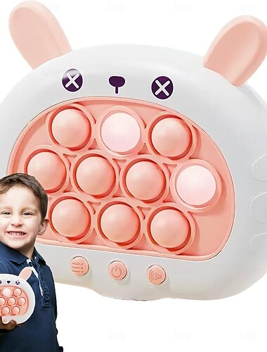  لعبة فقاعات يدوية سريعة الدفع للأطفال، ألعاب حسية محمولة، وحدة تحكم ألعاب يدوية سريعة الدفع للأولاد والبنات، مناسبة لأعياد الميلاد للأطفال والبالغين