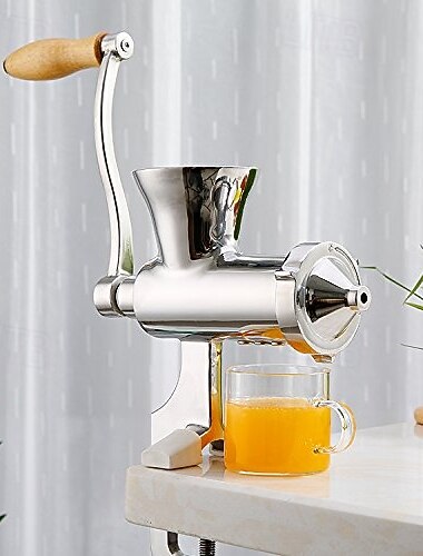  Handmatige tarwegraspers, sapcentrifuge, snel, gemakkelijk en schoon, citruspers, fruitpers, citroenpers, robuuste roestvrijstalen pers voor sinaasappels, citroenen, tarwegras, groenten en fruit.