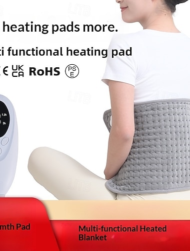  Elektrisches Heizkissen mit automatischer Abschaltfunktion und 6 Temperaturstufen – maschinenwaschbar.