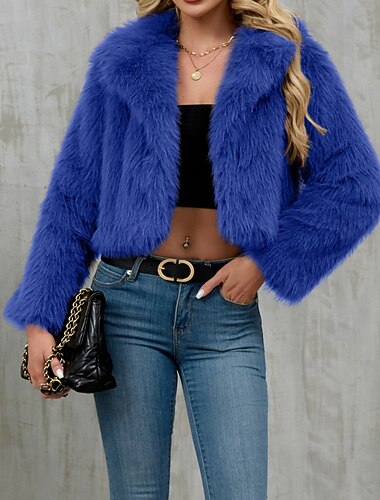  Bontstola's Damesomslag Elegant Lange mouw Imitatiebont Bruiloftsomslagen Met Pure Kleur Voor Feest Herfst