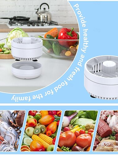  Fruit- en groentewasmachine, fruitreinigingscentrifuge in water, fruit- en groentereiniger voor het reinigen van fruit, groenten, rijst, vlees en serviesgoed