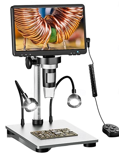  Microscope numérique professionnel USB HD à grossissement 1200x, avec éclairage LED 8 LED, idéal pour la réparation.