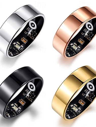  Smart Ring Montre intelligente NO Bagues Smart Moniteur de Sommeil Compatible avec Android iOS Unisexe Étanche IP65 Boîtier de montre de 57 mm