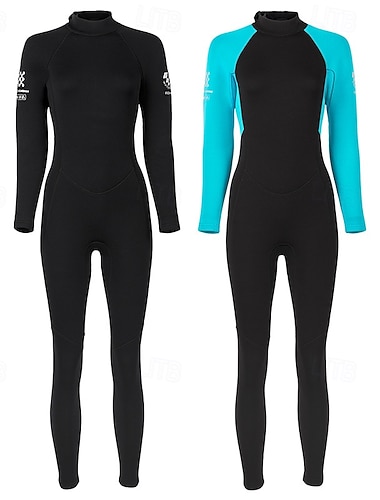  Naisten Sukelluspuku 3 mm neopreen märkäpuku Lämpöpuku koko vartalolle Värien estäminen Lämpö Sakeutettu UV-suojaava Pitkähihainen Uima-asut Uimapuku Lainelautailu Sukellus Snorklaus Kevät