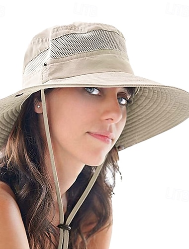  Aurinkohattu Kalastusvene Hattu UPF50+ UV suoja Nopea kuivuminen Kesä Vaalean keltainen Tumma harmaa Järven sininen Aikuisten