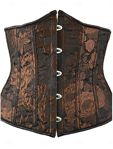  女性用 補正下着・補正インナー ファッション レトロ風 カジュアル フラワー ボタン 日常 家 バケーション ノースリーブ オフショルダー イエロー ブラウン 夏 春 秋 レギュラー