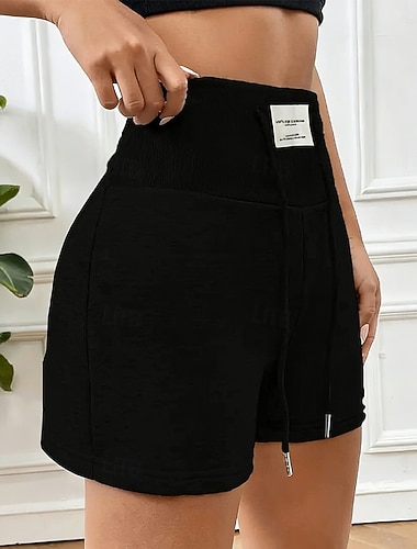  Dámské Atletické šortky Kraťasy Letní šortky prázdniny Módní Základní Krátký Středně vysoký pas Šňůrky Elastický pas Pohodlné Rychleschnoucí Yumuşak Lehce elastické Streetwear Plážové Dovolená Šed