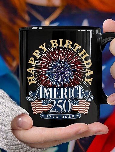  Verenigde Staten 250e Verjaardag Mok Patriottisch Geschenk Semiquincentennial Keramische Koffiemok 1776-2026 Onafhankelijkheidsdag 4 juli Geschenk voor Mannen Vrouwen Magnetron- en