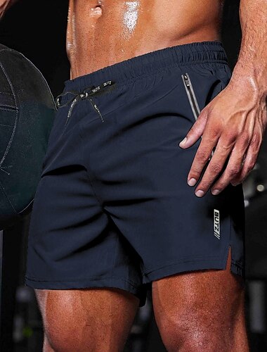  Voor heren Hardloopshorts Trainingsshorts Trekkoord Zak Kleding Onderlichaam Sportief Zomer Sneldrogend Zacht Vochtregelerend Ademend Sportschooltraining Joggen Opleiding Sportkleding Sportkleding