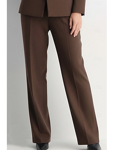  Per donna Pantaloni da abito Affari Ufficio Formale Elegante Semplice Classico Lunghezza al pavimento