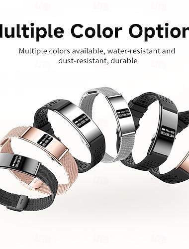  B8 Smartklokke 1.1 tommers Smart armbånd Smartwatch Skritteller Samtalepåminnelse Søvnmonitor Kompatibel med Smarttelefon Dame Lang ventetid Vanntett IPX-8 46mm urkasse