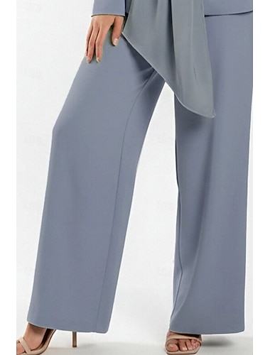  Per donna Pantaloni da abito Vestibilità dritta Affari Ufficio Formale Tessuto Elasticizzato Elegante Semplice Formale