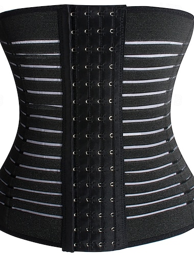  Damen Formende Unterwäsche Schwitzgürtel Lässig Einfarbig Elastischer Bund Täglich Ärmellos Schwarz Beige Sommer Frühling Herbst Winter Schlank