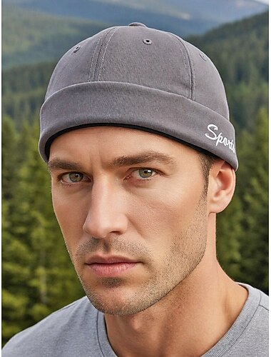  Men's Polyester Sports Docker Cap – Multiple Colors – Casual & Outdoor Wear