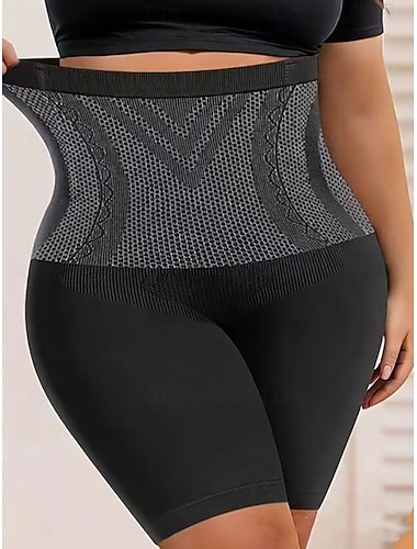  Damen Formende Unterwäsche Schwitzgürtel Mode Einfach Einfarbig Elastischer Bund Täglich Heim Urlaub Schwarz Braun Khaki Sommer Frühling Herbst Normale Passform