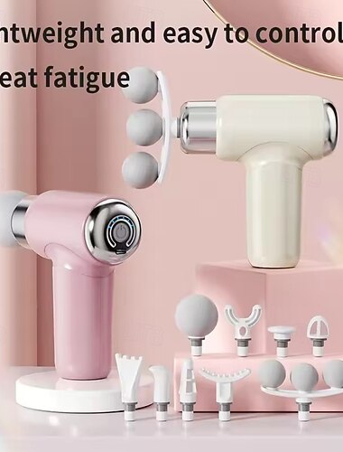  Massagepistol bärbar mini handhållen fasciapistol djupvävnadsmuskelavslappning justerbar hastighet fasciapistol för kropp rygg nacke ben