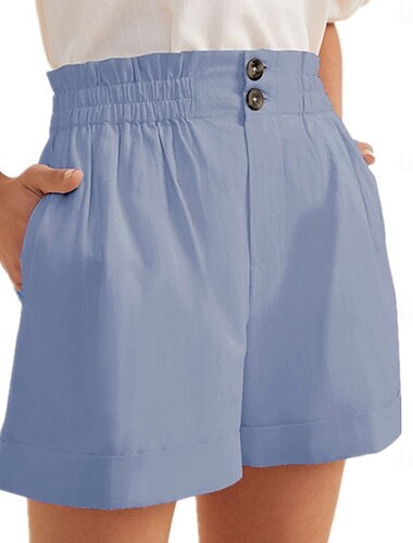  Dámské Kraťasy Letní šortky Plážové šortky prázdniny Módní Běžné Denní Krátký Středně vysoký pas Zip Kapsy Elastický pas Rychleschnoucí Yumuşak Prodyšné Neelastické Streetwear Plážové Dovolená Šed