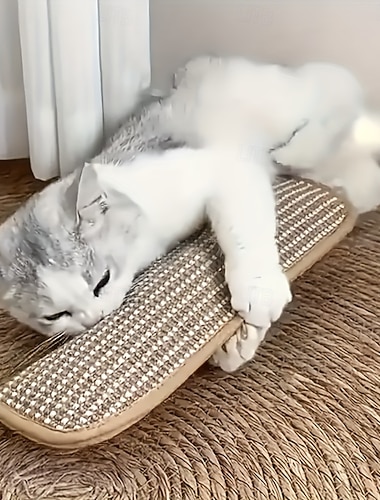  Tapis à griffer et jouet pour chat, coussin et tapis à griffer pour jouer seul ou interagir avec votre félin, pour le bonheur et le bien-être de votre compagnon. Un design amusant et divertissant pour