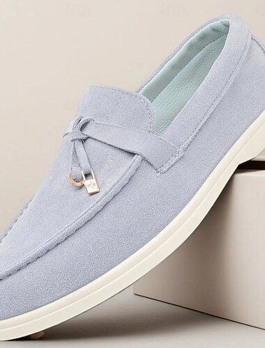  Lässige Herren-Slipper, hellgrau, weiches, atmungsaktives und bequemes Material, ideal für den Alltag und Freizeit.