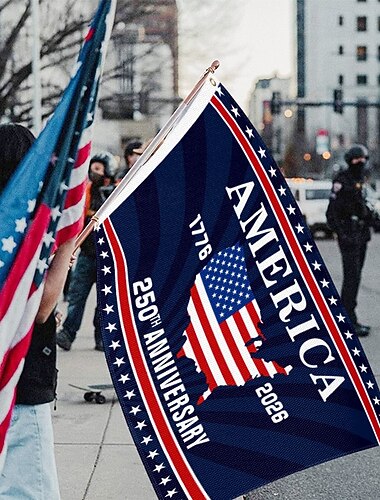  til minne om 250-årsjubileet for USAs flagg gårdsplass atmosfære dekorasjon patriotisk dekorasjon utendørs hageflagg