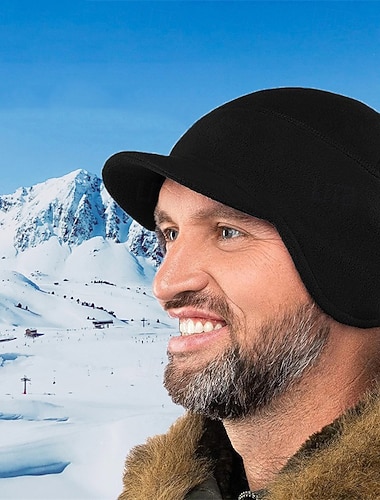  Cappellino da escursionismo Passamontagna Calore Termico Antivento Confortevole Inverno Autunno Per uomo Pesca Attività