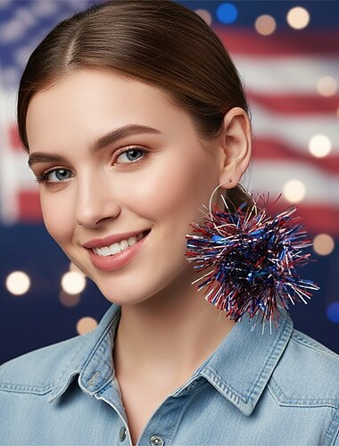  250. rocznica USA Nausznice Cosplay Dla dorosłych Damskie Dzień Niepodległości 4 lipca Impreza Spektakl Wystroić