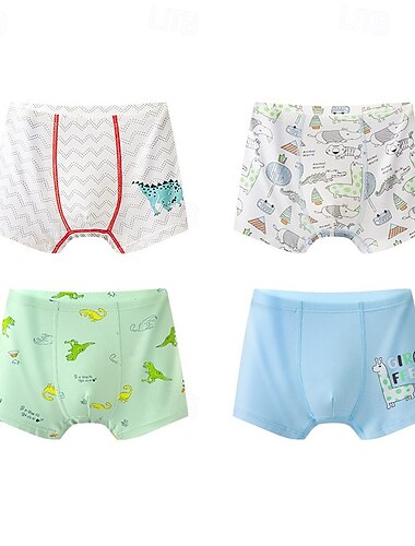  Jongens dier / Tekenfilm Ondergoed Katoen Actief / Basic Kinderen 4-12 jaar Normale pasvorm Huis / Voor Binnen