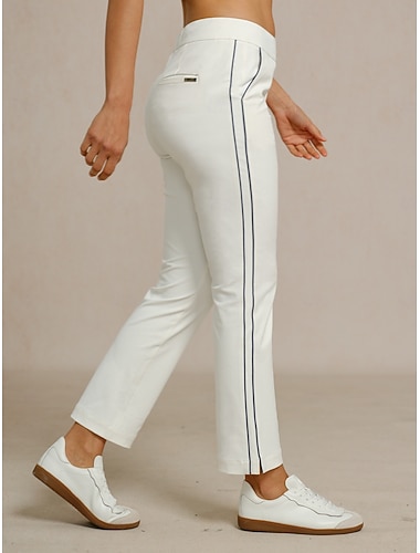  Damskie Spodnie do golfa Biały Spodnie Damskie stroje golfowe Odzież Stroje Noś odzież