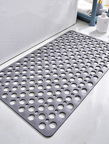  sichere Duschmatte, rutschfest &Antibakterielle, runde, rutschfeste Badematte mit Saugnäpfen und Abflusslöchern zum Schutz von Dusch- und Badezimmerböden