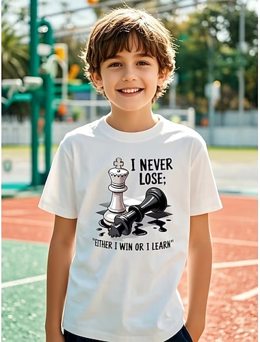  Para Meninos 3D Gráfico Camisa Camiseta Manga Curta Impressão 3D Verão Primavera Esportes Moda Roupa de rua Infantil 4-12 anos Gola Redonda Casual Diário Ao ar livre Normal
