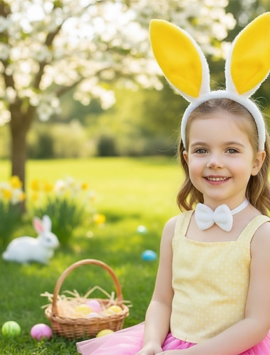  Kopfschmuck Tier Kaninchen Osterhase Lustig Kinder Mädchen Maskerade Ostern Karneval Party Verkleiden