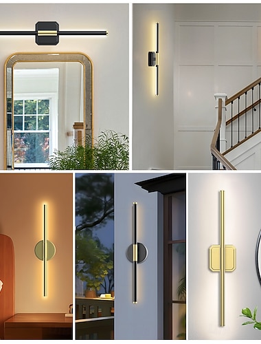  1/2 stk. vegglampe med dobbelt hode, trådløs magnetisk LED-leselampe, dimbar oppladbar vegglampe, justerbar belysning for soverom, stue, bad, speillampe, trappebelysning