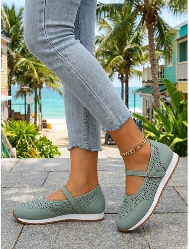  baskets perforées pour femmes – chaussures de marche élégantes avec design à lanières et coupe confortable, idéales pour les activités de plein air et le quotidien