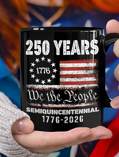  Verenigde Staten 250e Verjaardag Mok Patriottisch Geschenk Semiquincentennial Keramische Koffiemok 1776-2026 Onafhankelijkheidsdag 4 juli Geschenk voor Mannen Vrouwen Magnetron- en