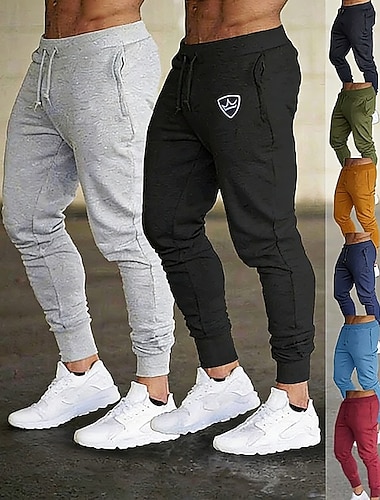  Męskie Spodnie Joggers Jogger Spodnie dresowe Ściągana na sznurek Kieszeń Druk 3D Doły Obuwie sportowe Athleisure Lato Wiosna Jesień Miękka Odvádí pot Oddychający Trening w siłowni Spektakl Szkolenie