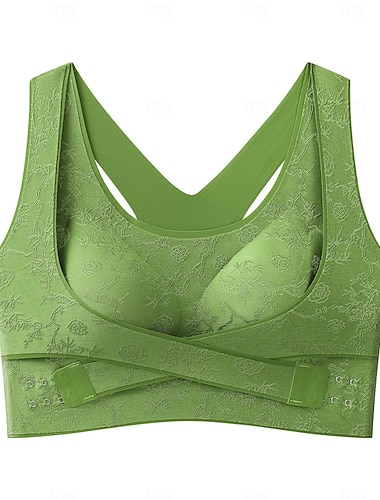  Damen Übergröße Sexy Dessous BH SchnürungNightwearNylon POLY Täglich Mode Schwarz Rote Purpur Grün Beige Frühling & Sommer Herbst Winter